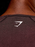 Gymshark Adapt Fleck x Whitney Short Sleeve Crop Top — Cherry Purple/Rich Maroon — 7