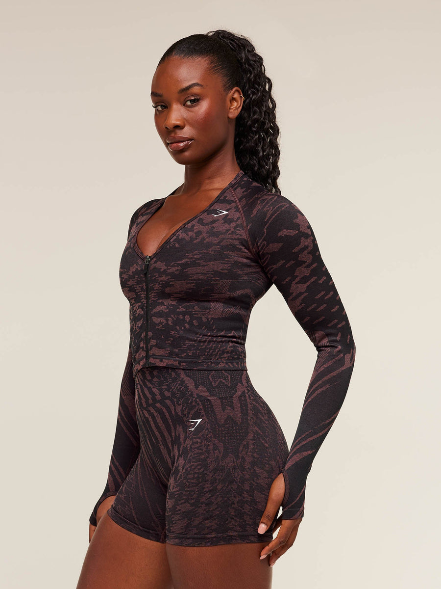 Gymshark Adapt Houndstooth Jacket — Black/Reset Pink — 3