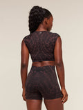 Gymshark Adapt Houndstooth Midi Top — Black/Reset Pink — 2