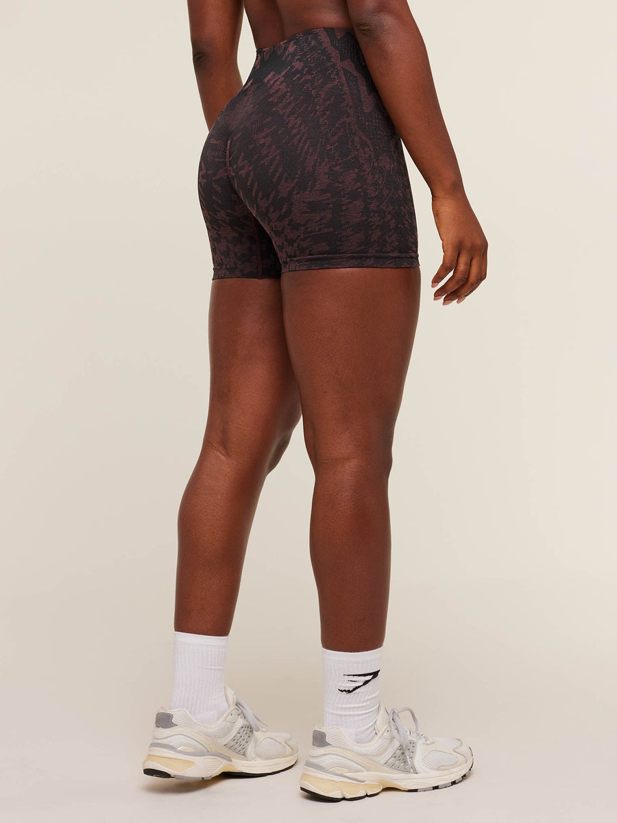 Gymshark Adapt Houndstooth Shorts — Black/Reset Pink — 2