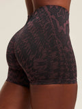 Gymshark Adapt Houndstooth Shorts — Black/Reset Pink — 4