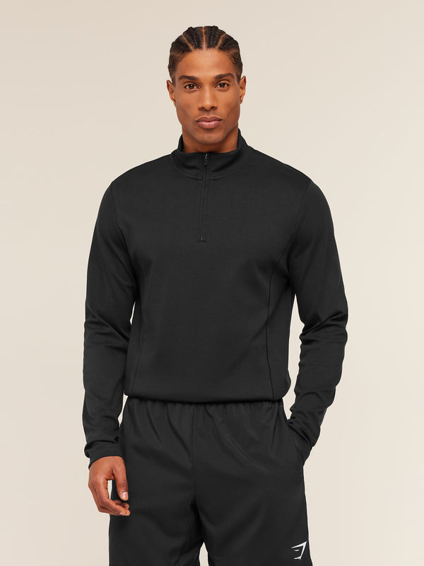 Gymshark Off Duty 1/4 Zip — Black