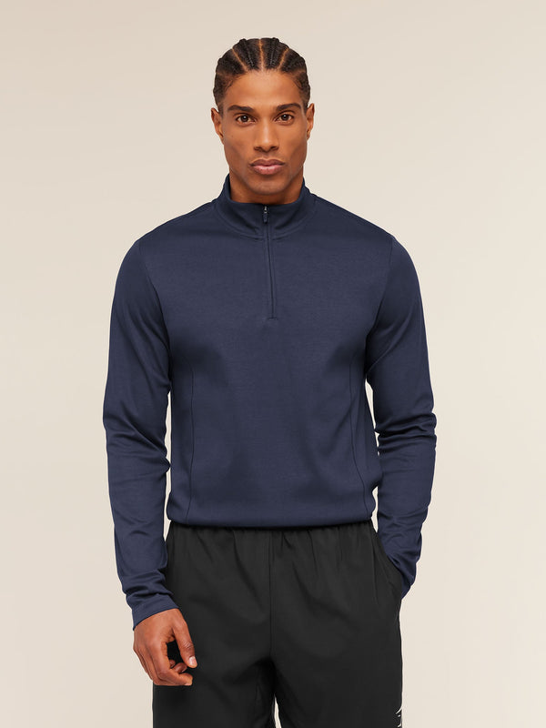 Gymshark Off Duty 1/4 Zip — Heavy Blue