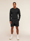 Gymshark Off Duty Long Sleeve T-Shirt — Black — 4