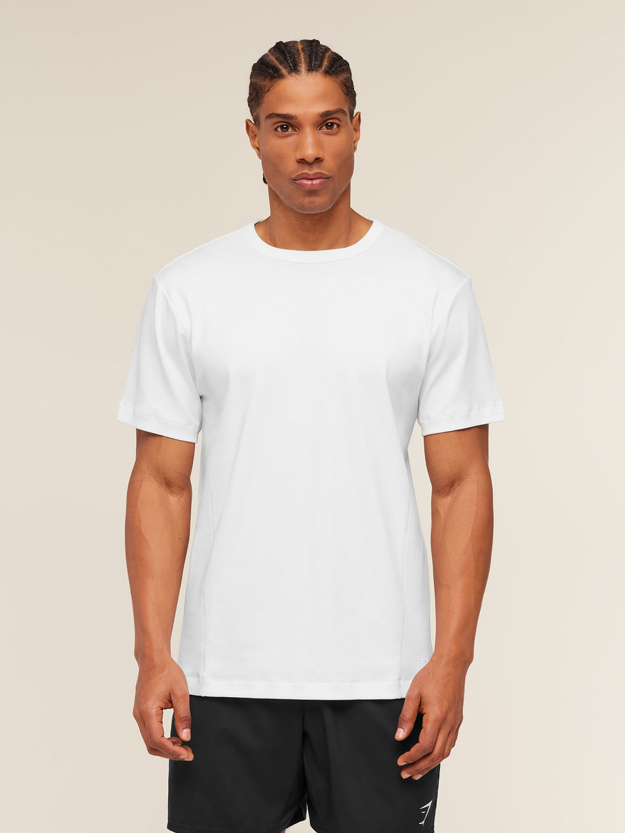 Gymshark Off Duty T-Shirt — White — 5