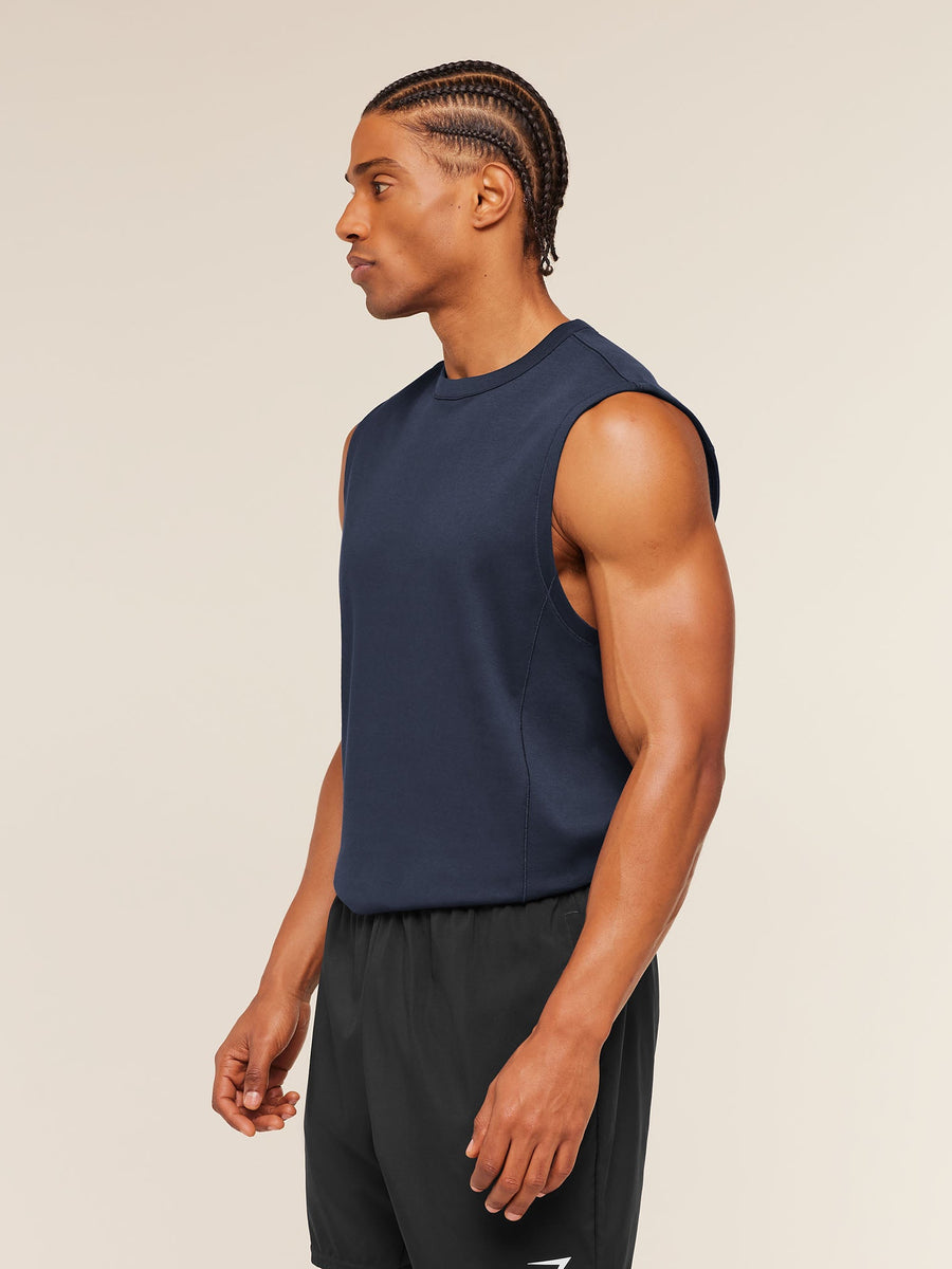 Gymshark Off Duty Tank — Heavy Blue — 4