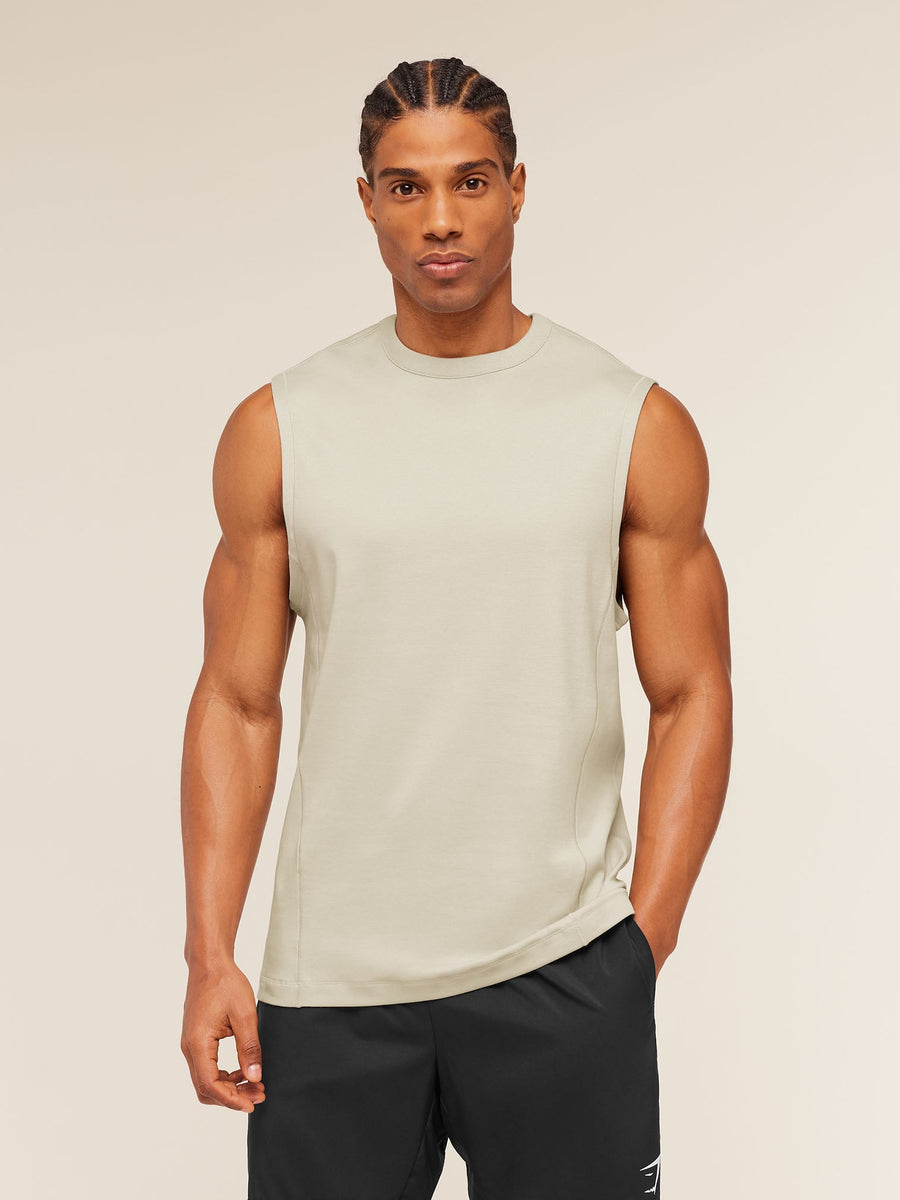 Gymshark Off Duty Tank — Pebble Grey — 1