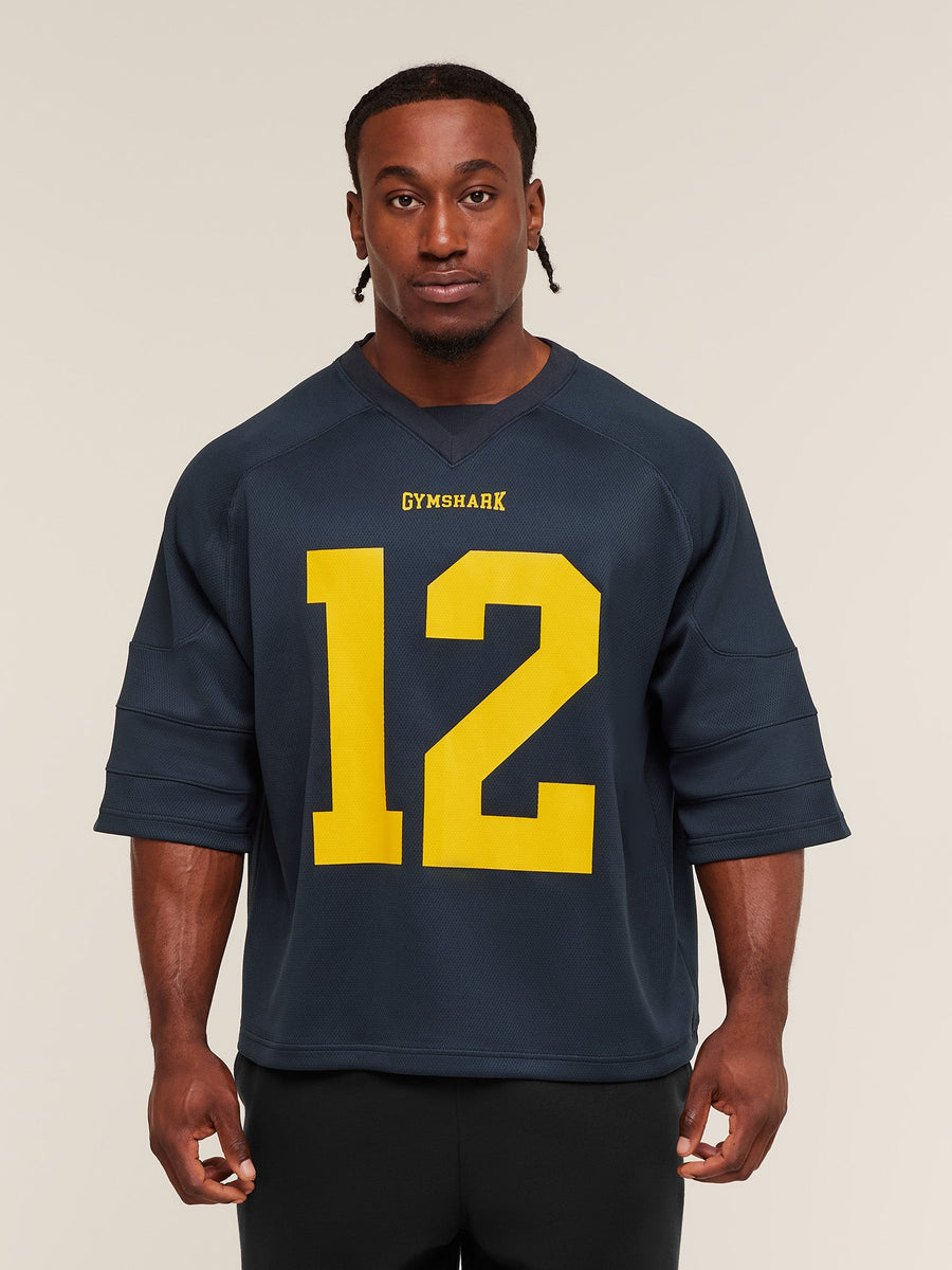 Gymshark American Football Jersey — Heavy Blue — 1