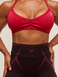 Gymshark Apex Lift Seamless Leggings — Cherry Purple/Build Pink — 6