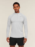 Gymshark Apex Seamless 1/4 Zip — Light Grey/Medium Grey — 1