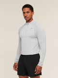 Gymshark Apex Seamless 1/4 Zip — Light Grey/Medium Grey — 3
