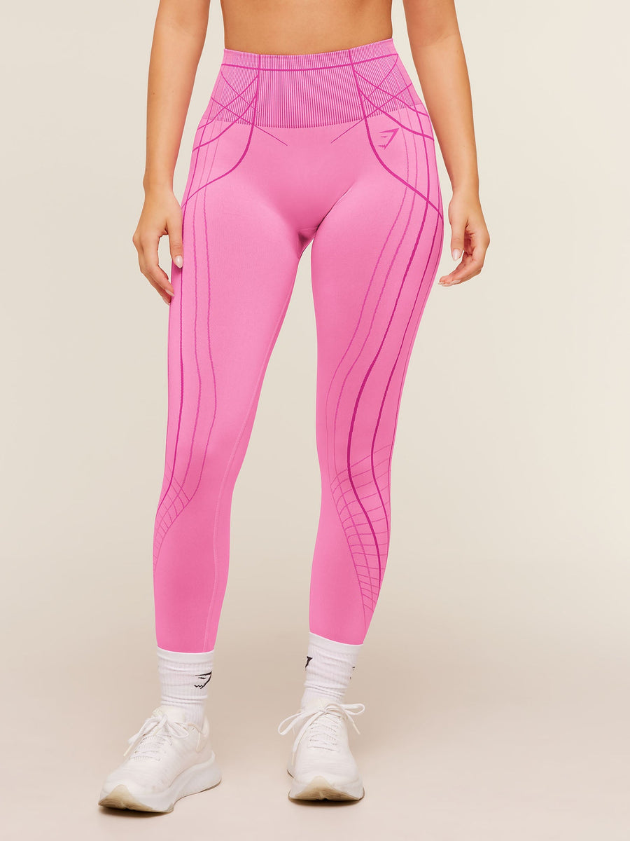 Gymshark Apex Seamless Leggings — Focus Pink/Super-Set Pink — 1