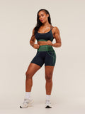 Gymshark Apex Seamless Shorts — Heavy Blue/Active Green — 4