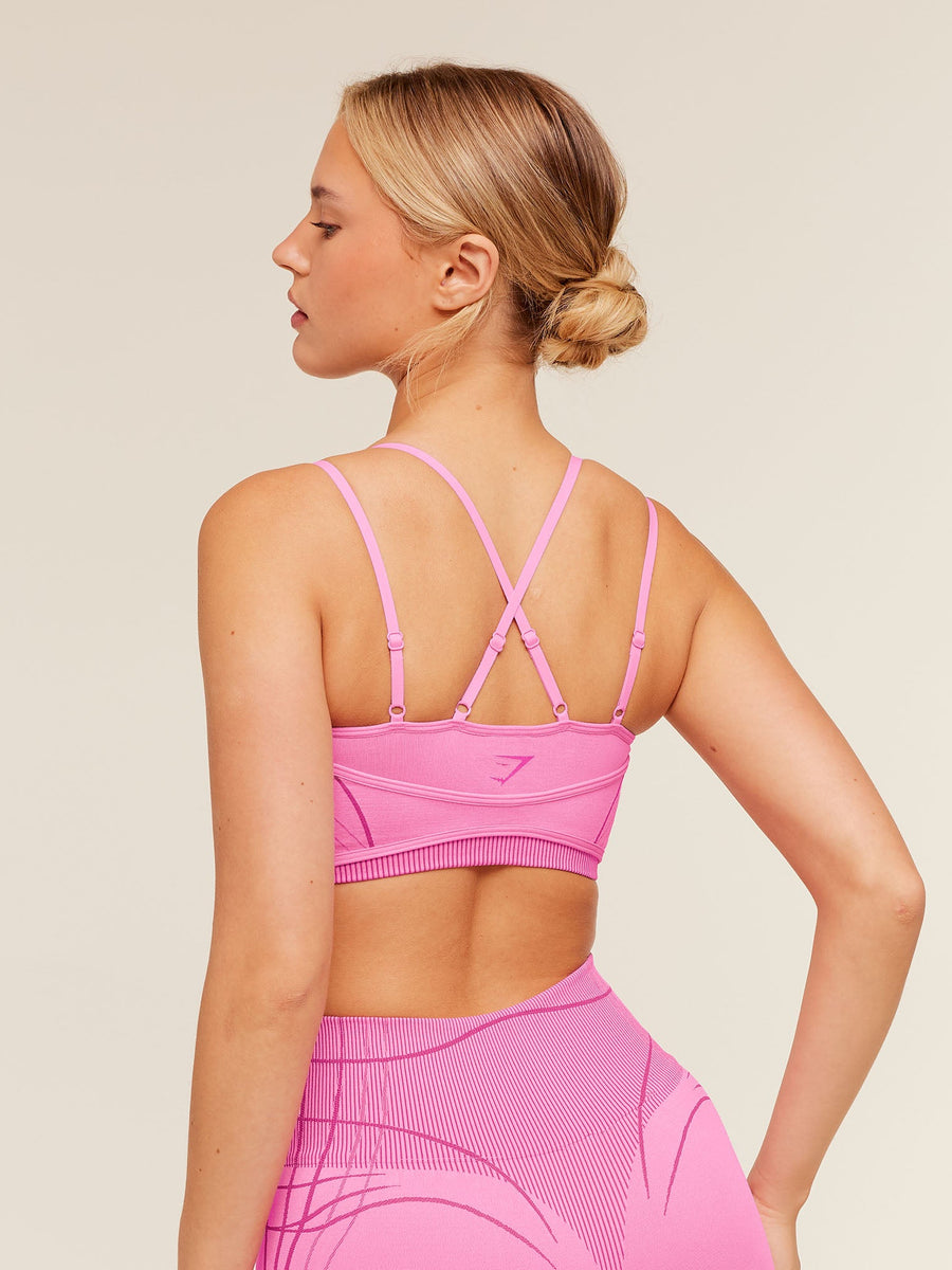 Gymshark Apex Seamless Strappy Sports Bra — Focus Pink/Super-Set Pink — 2