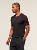 Gymshark Apex Seamless T-Shirt — Black/Carmine Red — 3