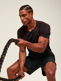 Gymshark Apex Seamless T-Shirt — Black/Carmine Red — 7