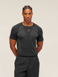 Gymshark Apex Seamless T-Shirt — Black/Dark Grey — 1
