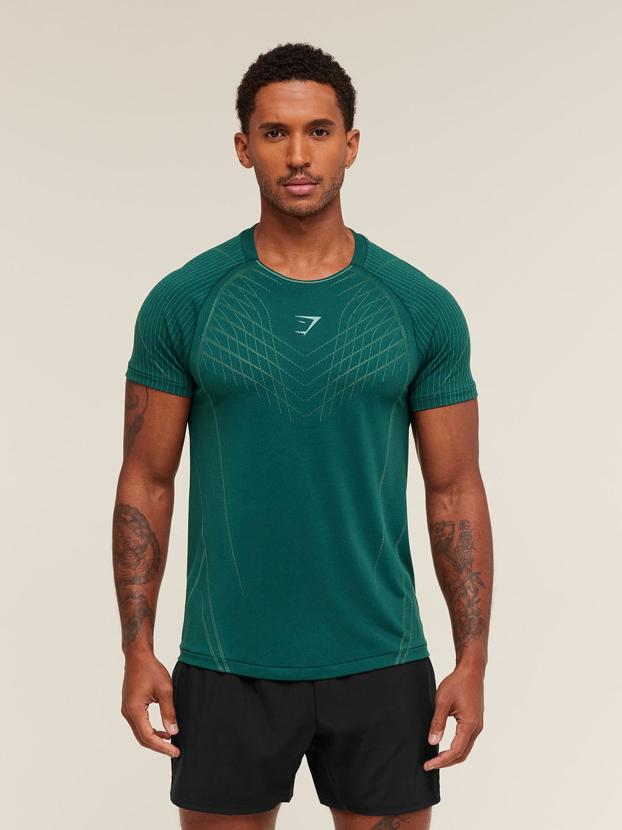 Gymshark Apex Seamless T-Shirt — Weighted Teal/Muted Teal — 4