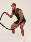 Gymshark Apex Seamless Tank — Black/Dark Grey — 6