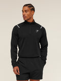 Gymshark Arrival Contrast 1/4 Zip — Black — 1
