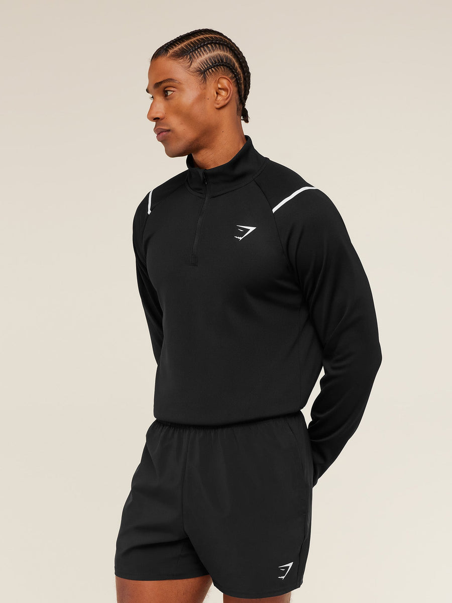 Gymshark Arrival Contrast 1/4 Zip — Black — 3