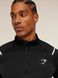 Gymshark Arrival Contrast 1/4 Zip — Black — 7