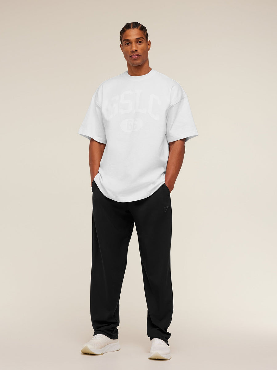 Gymshark Arrival Contrast Pants — Black/Grey — 4