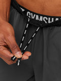 Gymshark Arrival Contrast Pants — Grey/Black — 6