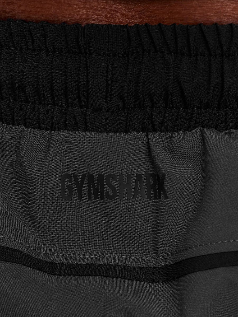 Gymshark Arrival Contrast Pants — Grey/Black — 7