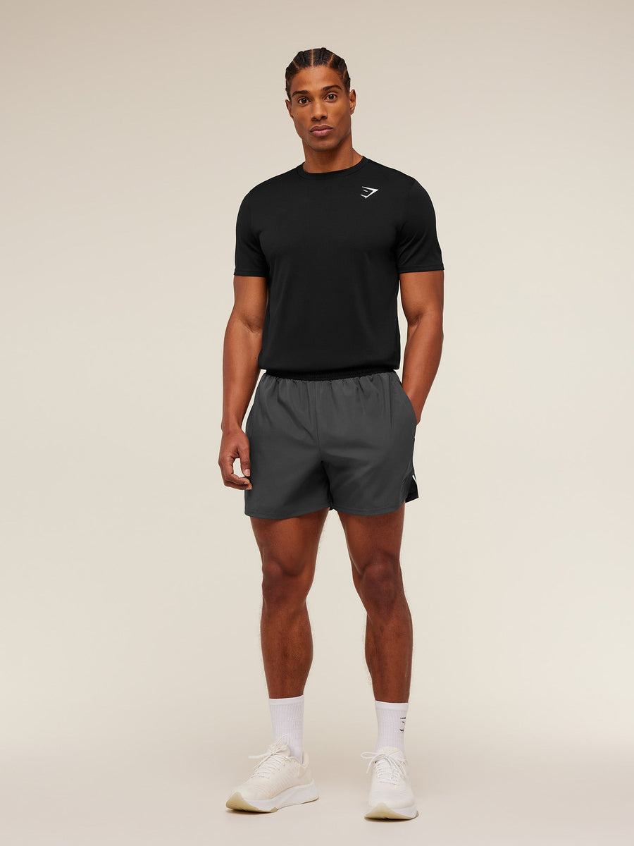 Gymshark Arrival Contrast Shorts — Grey/Black — 4