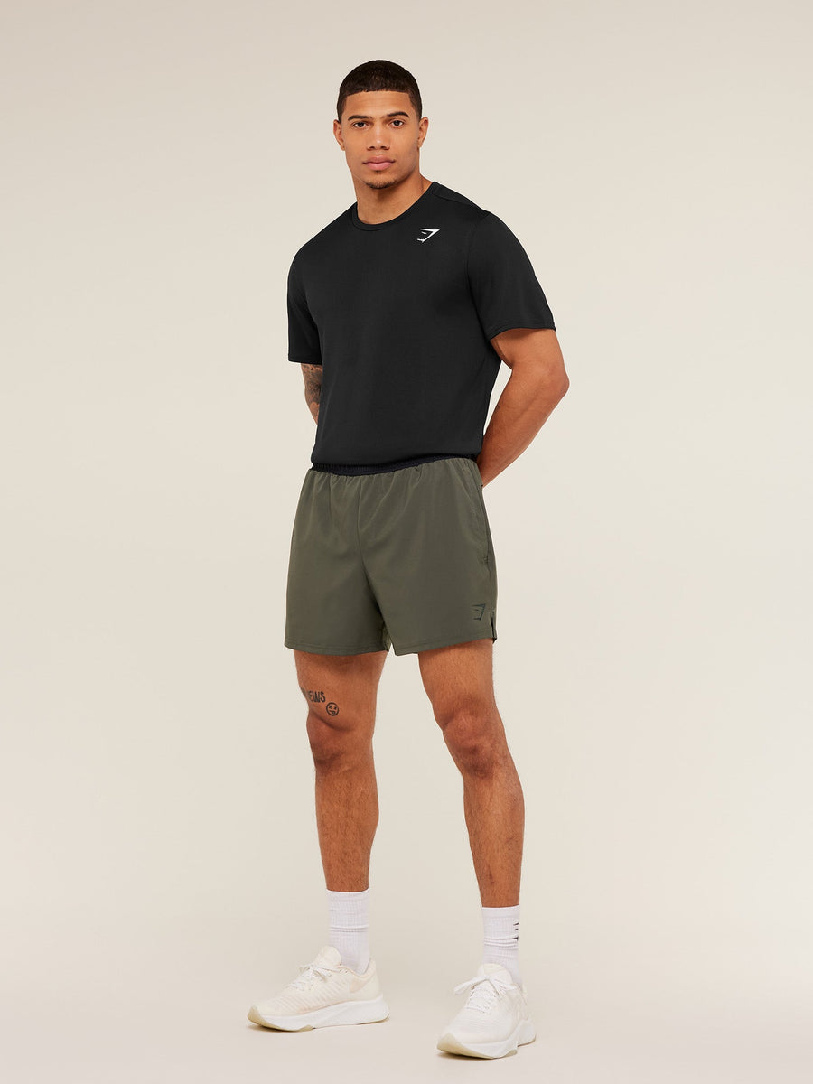 Gymshark Arrival Contrast Shorts — Strength Green/Black — 4