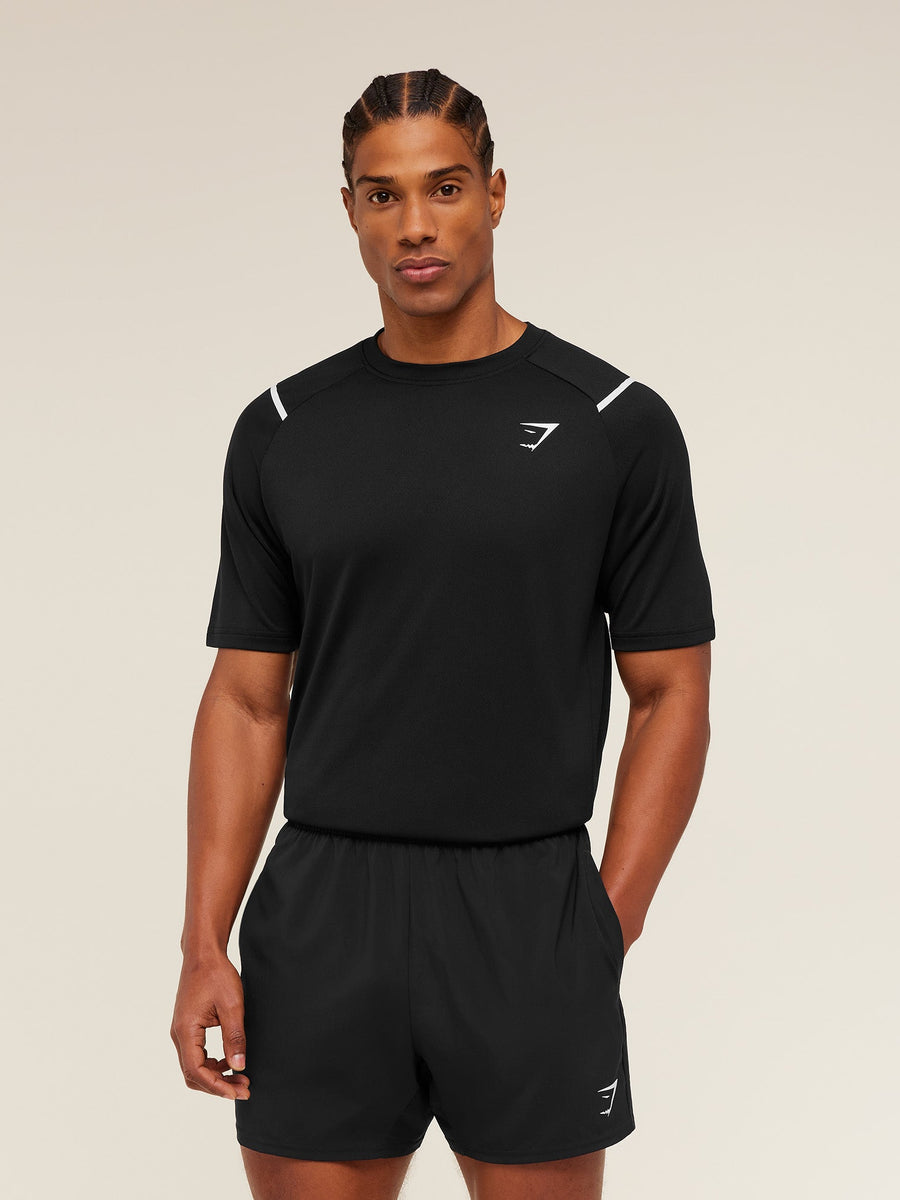 Gymshark Arrival Contrast T-Shirt — Black — 1