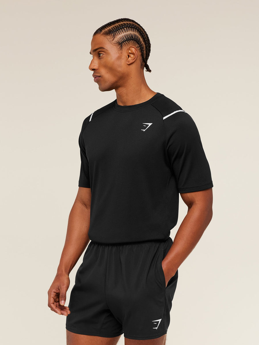 Gymshark Arrival Contrast T-Shirt — Black — 3