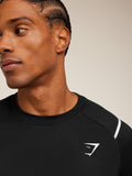 Gymshark Arrival Contrast T-Shirt — Black — 7