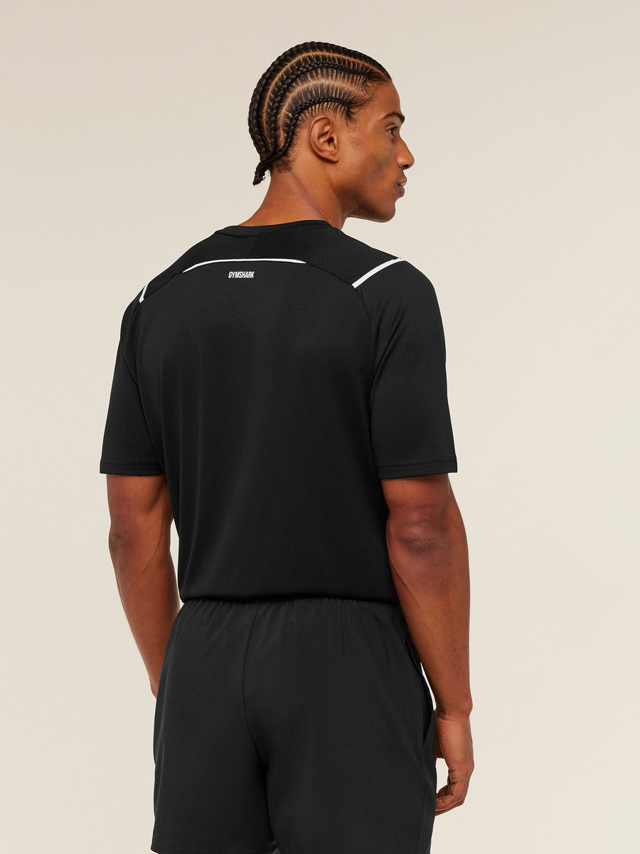 Gymshark Arrival Contrast T-Shirt — Black — 2