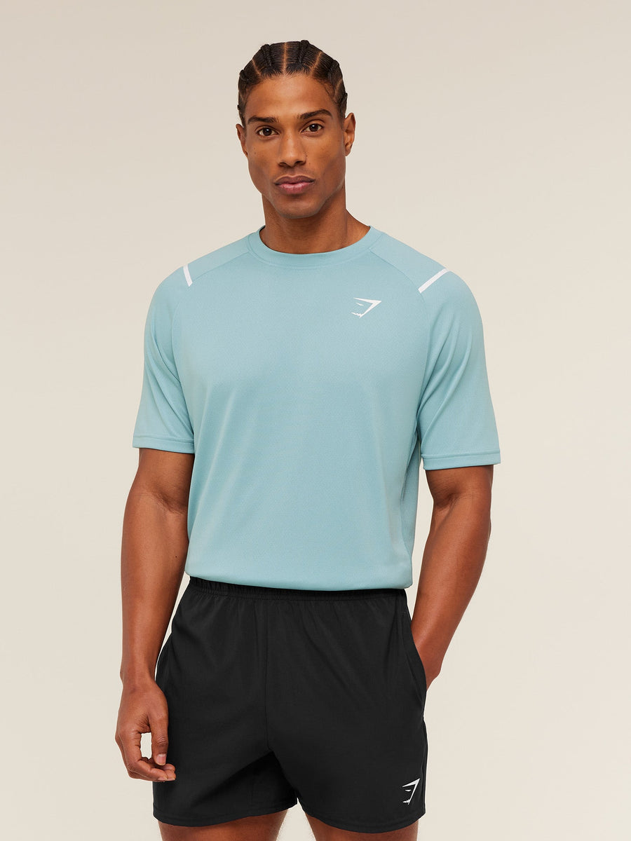 Gymshark Arrival Contrast T-Shirt — Flow Blue /  Storm Blue — 1