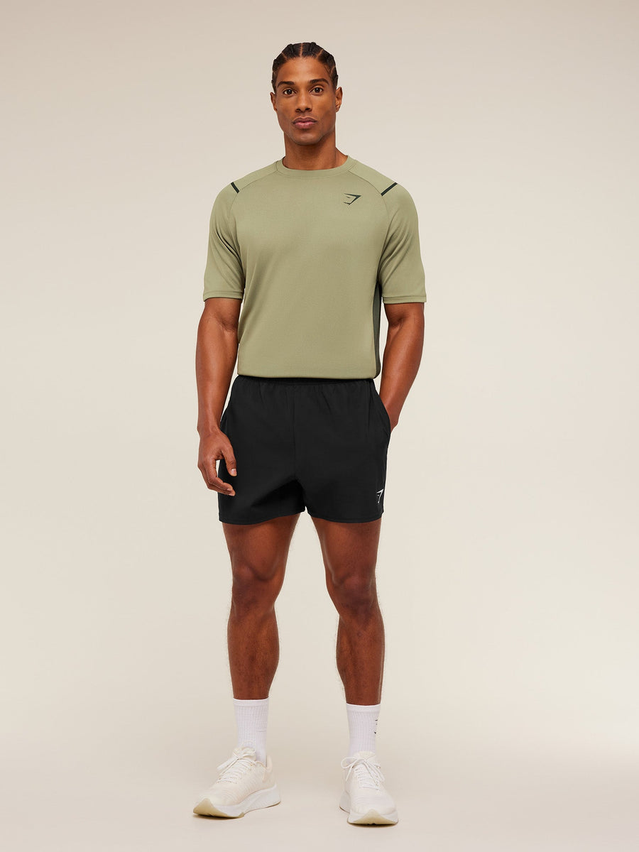 Gymshark Arrival Contrast T-Shirt — Grounded Green /  Strength Green — 5