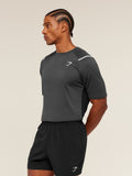 Gymshark Arrival Contrast T-Shirt — Grey/Black — 3