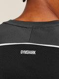 Gymshark Arrival Contrast T-Shirt — Grey/Black — 7