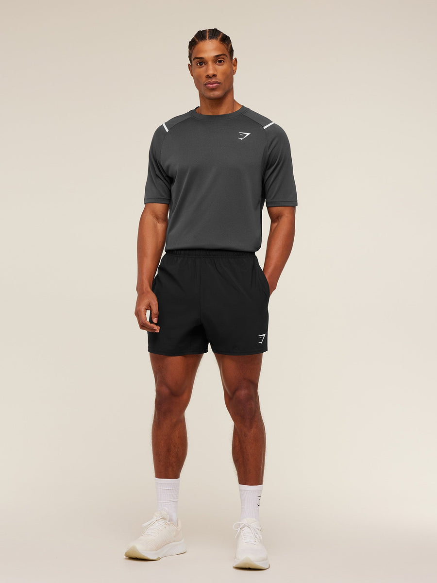 Gymshark Arrival Contrast T-Shirt — Grey/Black — 5