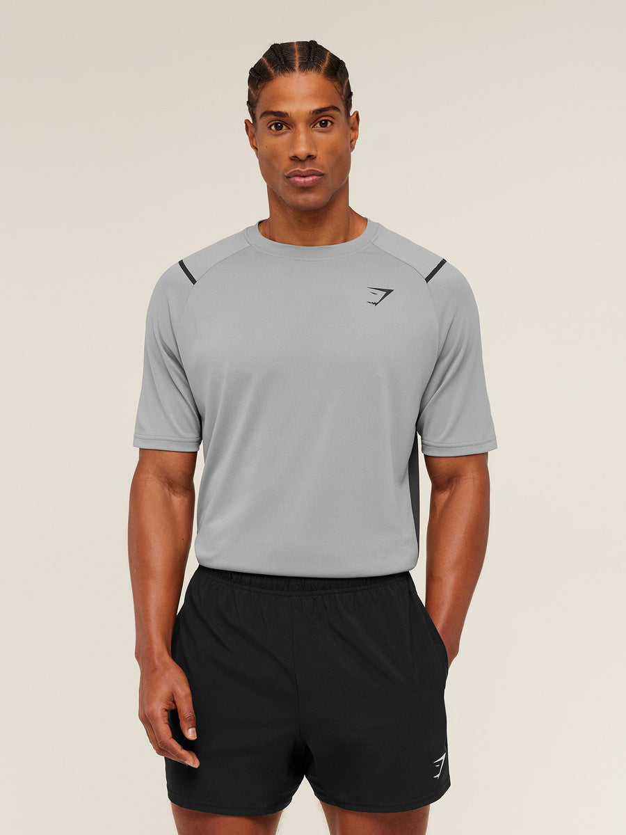 Gymshark Arrival Contrast T-Shirt — Smokey Grey / Grey — 1