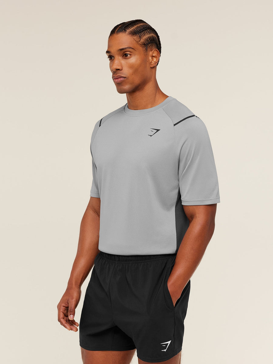 Gymshark Arrival Contrast T-Shirt — Smokey Grey / Grey — 3
