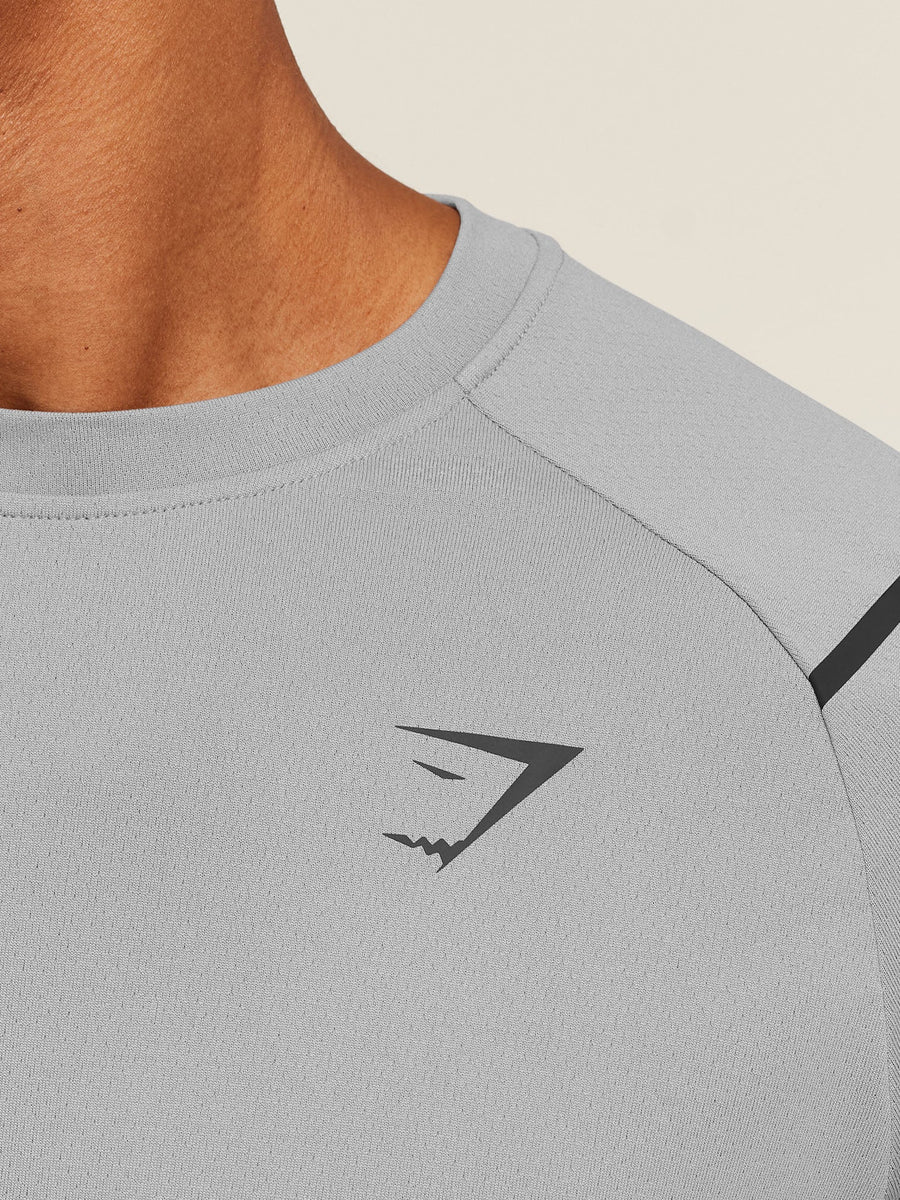Gymshark Arrival Contrast T-Shirt — Smokey Grey / Grey — 6