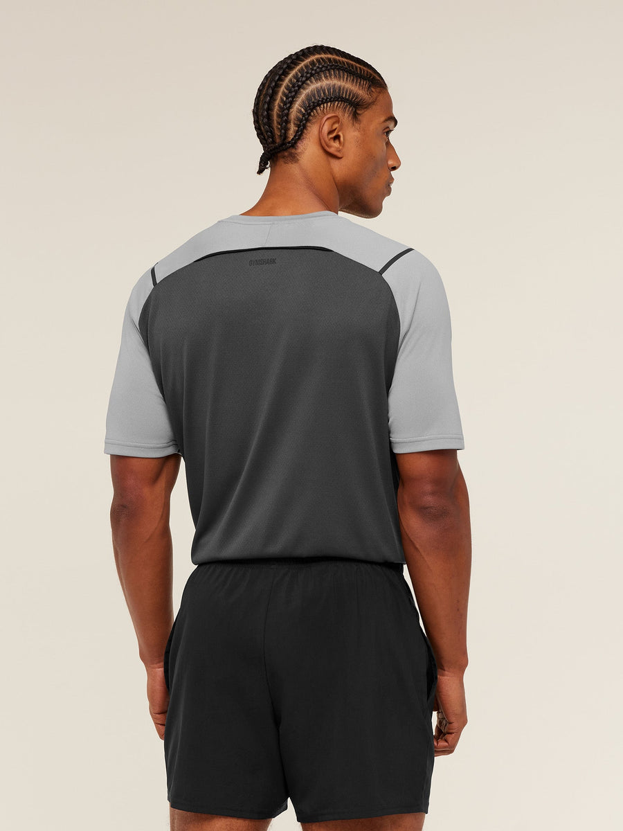 Gymshark Arrival Contrast T-Shirt — Smokey Grey / Grey — 2