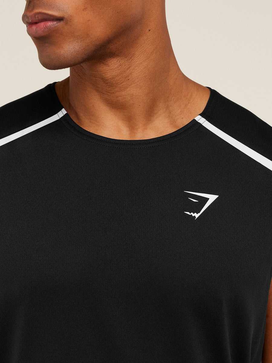 Gymshark Arrival Contrast Tank — Black — 6