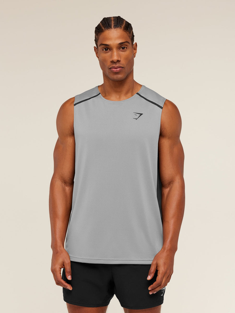 Gymshark Arrival Contrast Tank — Smokey Grey / Grey — 4