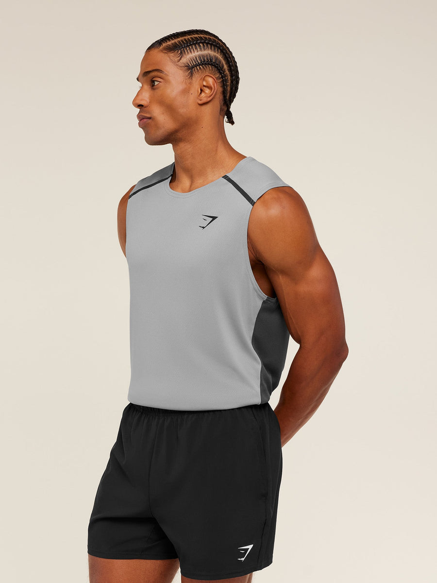 Gymshark Arrival Contrast Tank — Smokey Grey / Grey — 3