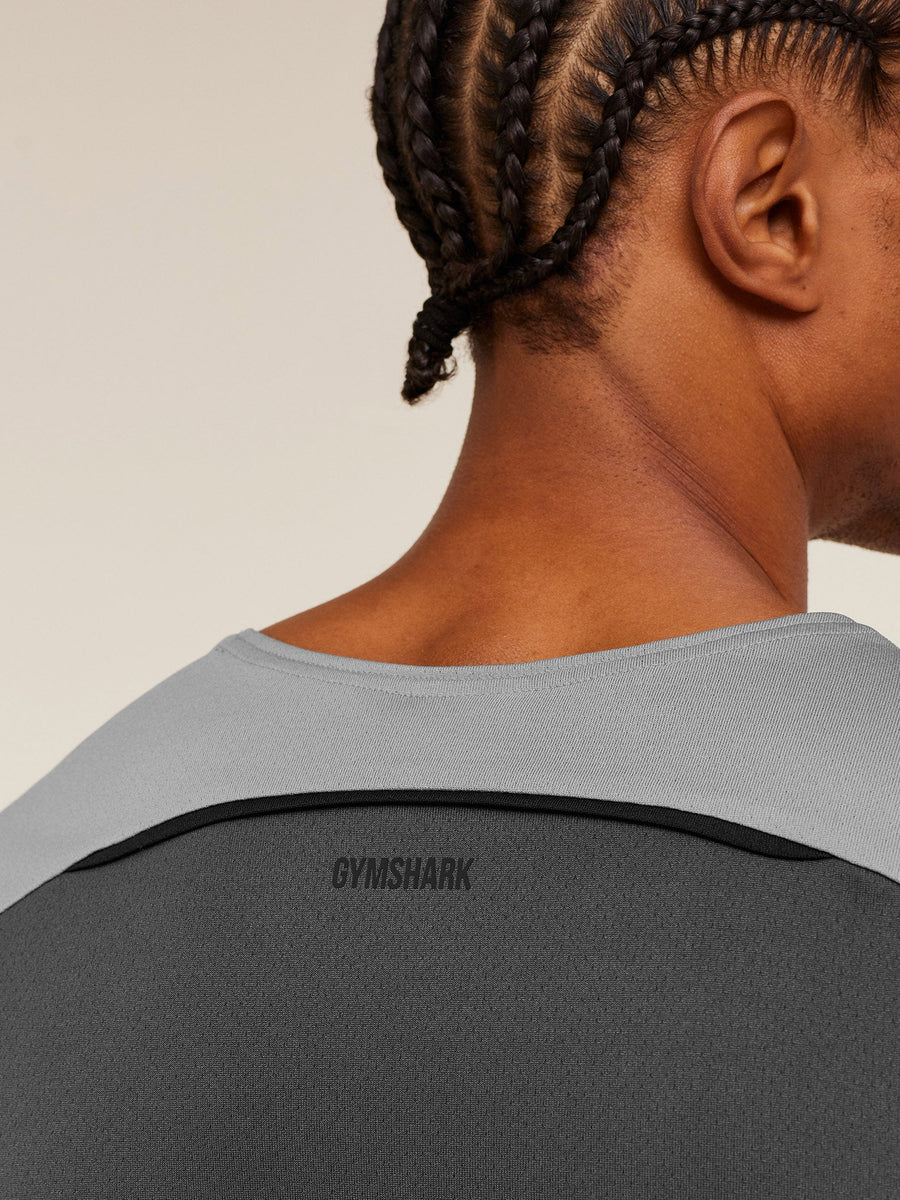 Gymshark Arrival Contrast Tank — Smokey Grey / Grey — 7