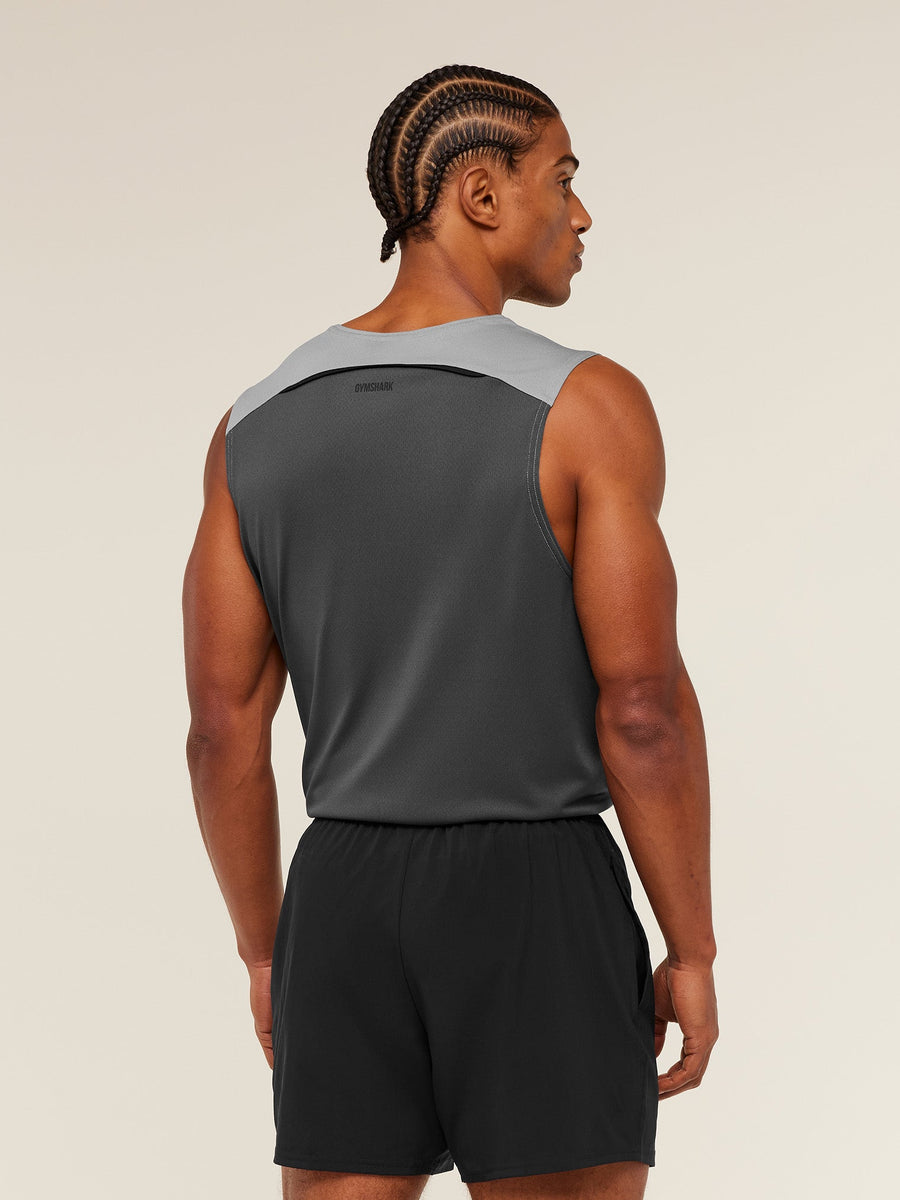 Gymshark Arrival Contrast Tank — Smokey Grey / Grey — 2
