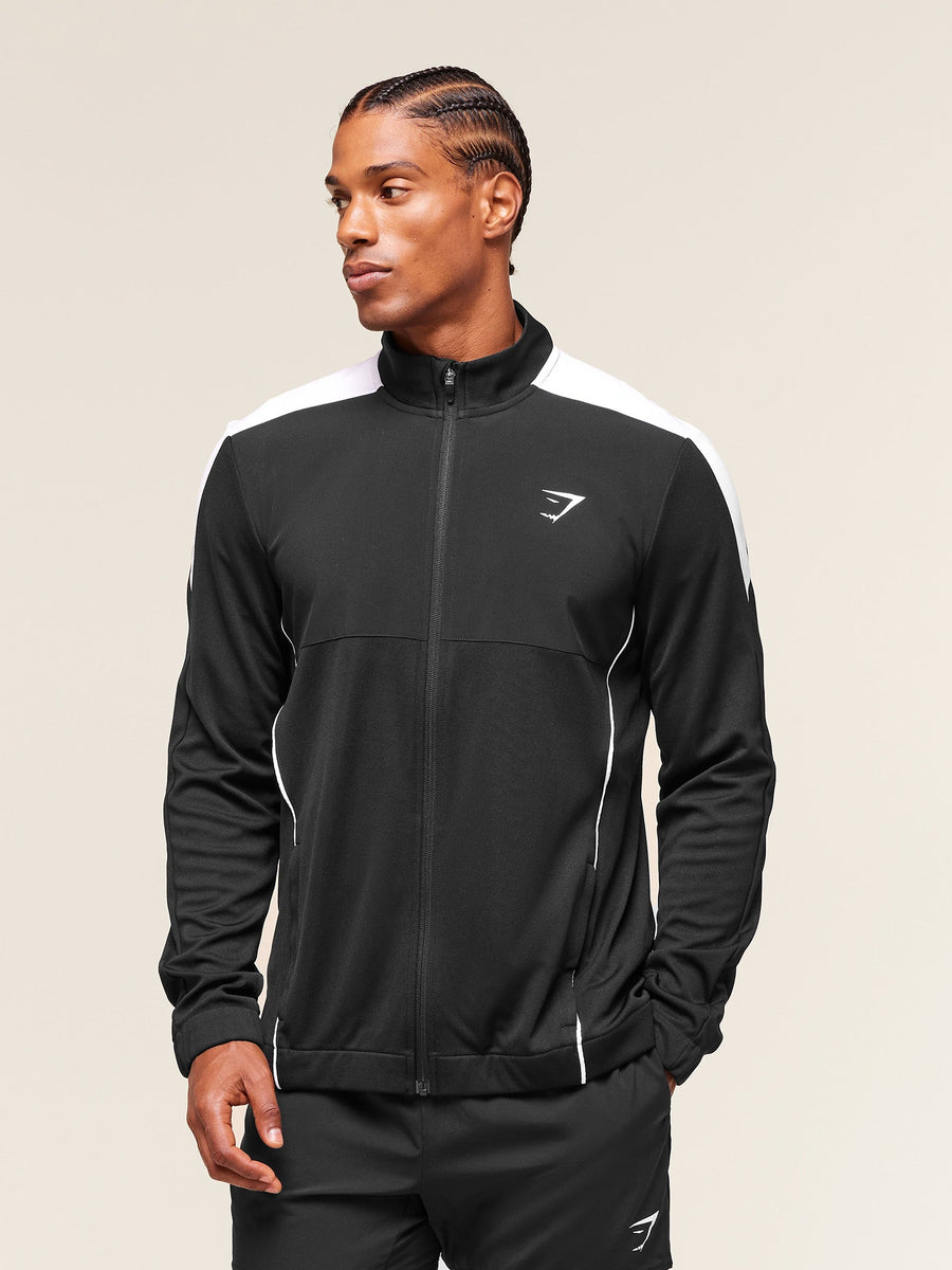 Gymshark Arrival Block Track Jacket — Black — 1